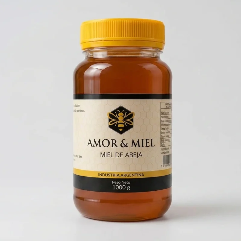 Miel de Abeja — Frasco de Pástico 1000 g